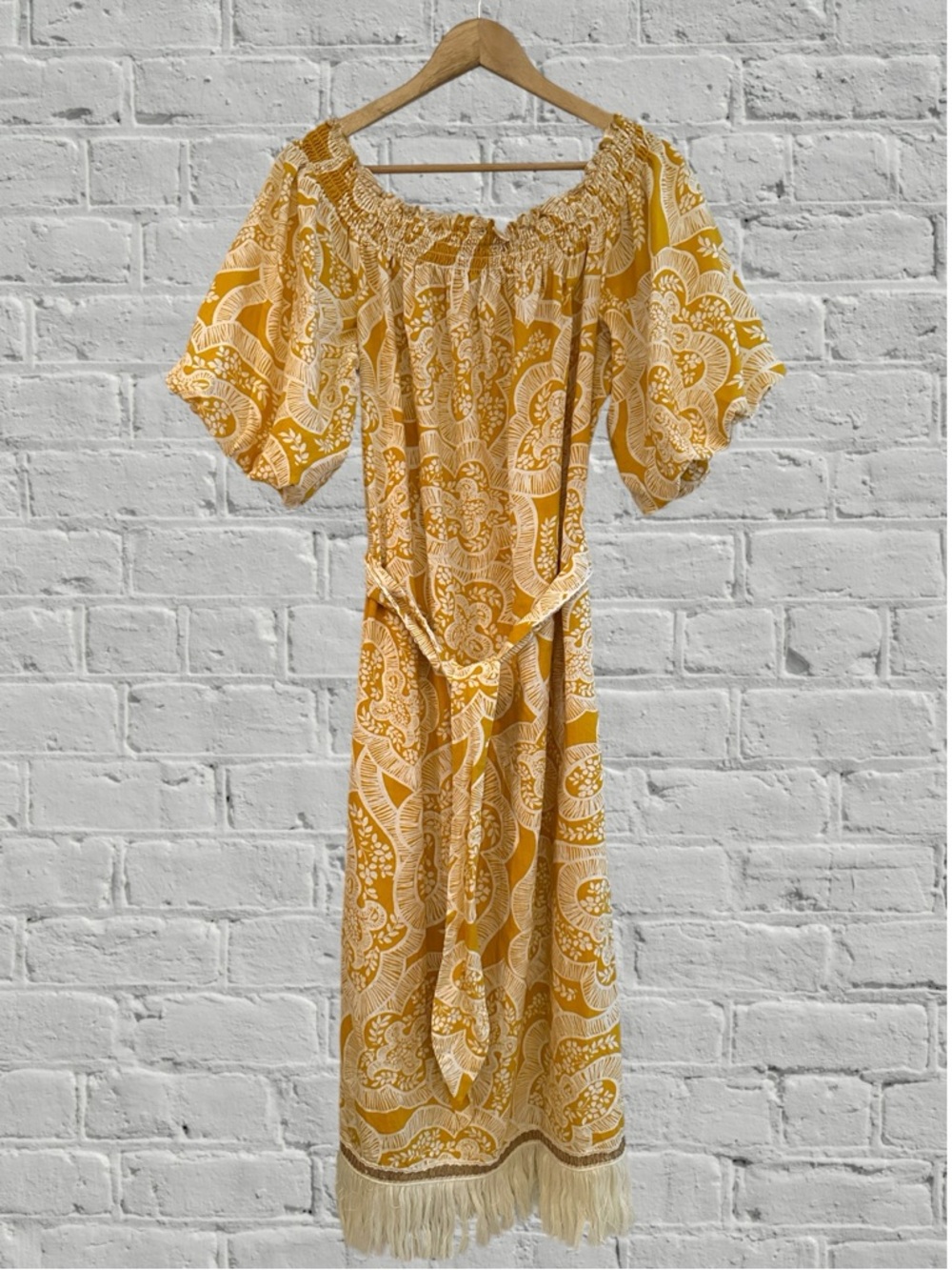 ANTONIO MELANI X THE NAT NOTE RANEY OTS MIDI MARIGOLD SZ 10 - Picture 2 of 9